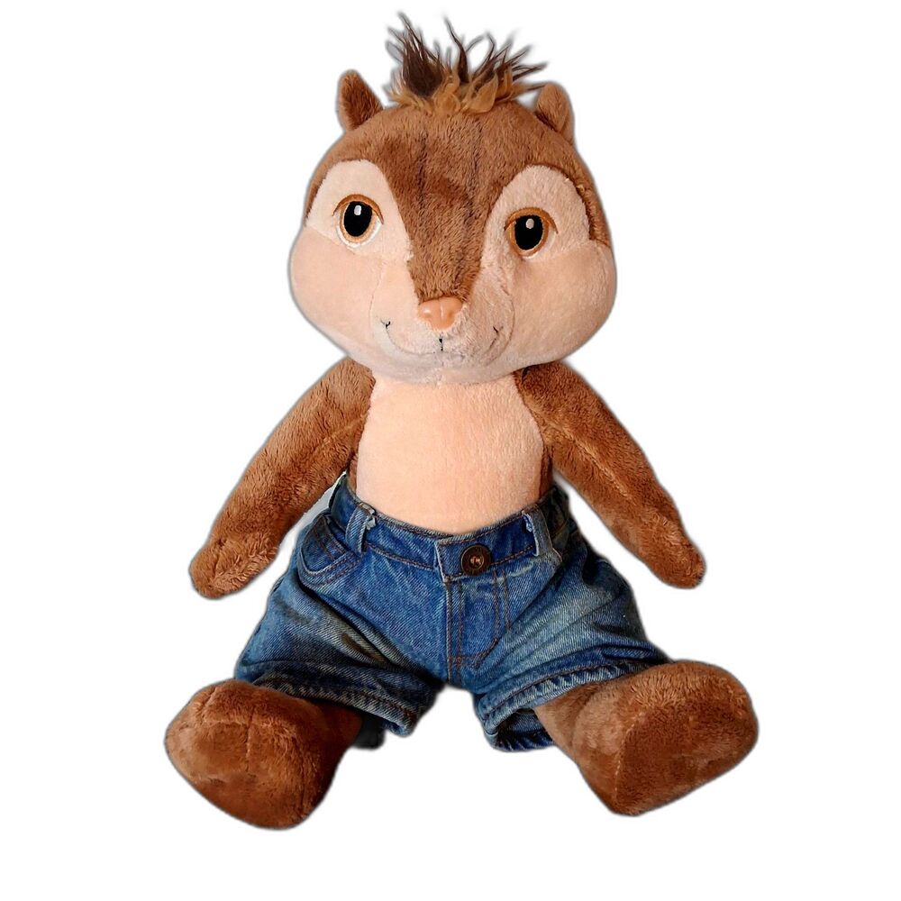 Build A Bear Alvin & The Chipmunks Stuffed Animal Plush Toy 13” (Jeans Included)